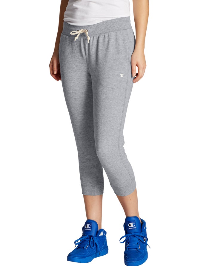 Champion Legging Dames - Grijs - French Terry ( 751964-ARL )